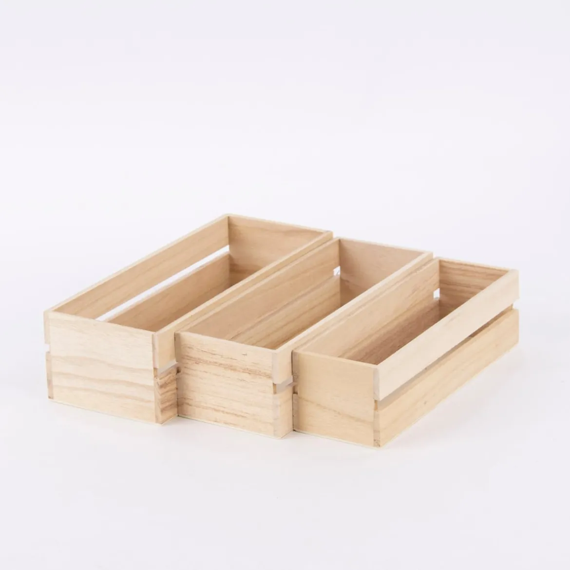 Creativ Company Aufbewahrungskästchen rechteckig 3er Set verschieden groß 25x10cm