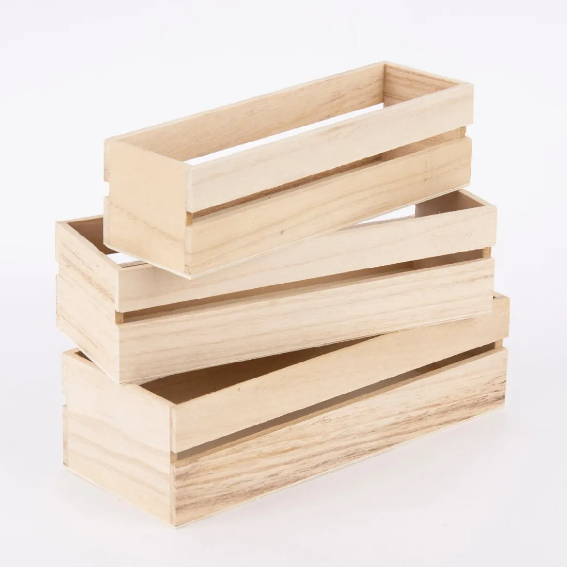 Creativ Company Aufbewahrungskästchen rechteckig 3er Set verschieden groß 25x10cm