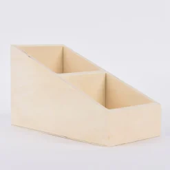 Creativ Company Aufbewahrungskiste mit abgesenktem Rand 2 Fächer rechteckig ohne Griffe 10x19,5x12cm