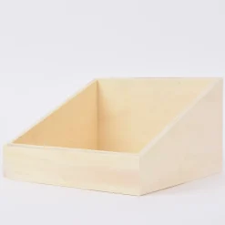 Creativ Company Aufbewahrungskiste mit abgesenktem Rand quadratisch ohne Griffe 19,5x19,5x12cm