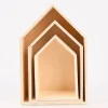 Creativ Company Aufbewahrungsboxen Haus 3er Set verschieden groß 20,5x31x9,5cm