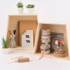 Creativ Company Aufbewahrungsboxen Trapez 2er Set natur verschieden groß