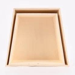 Creativ Company Aufbewahrungsboxen Trapez 2er Set natur verschieden groß