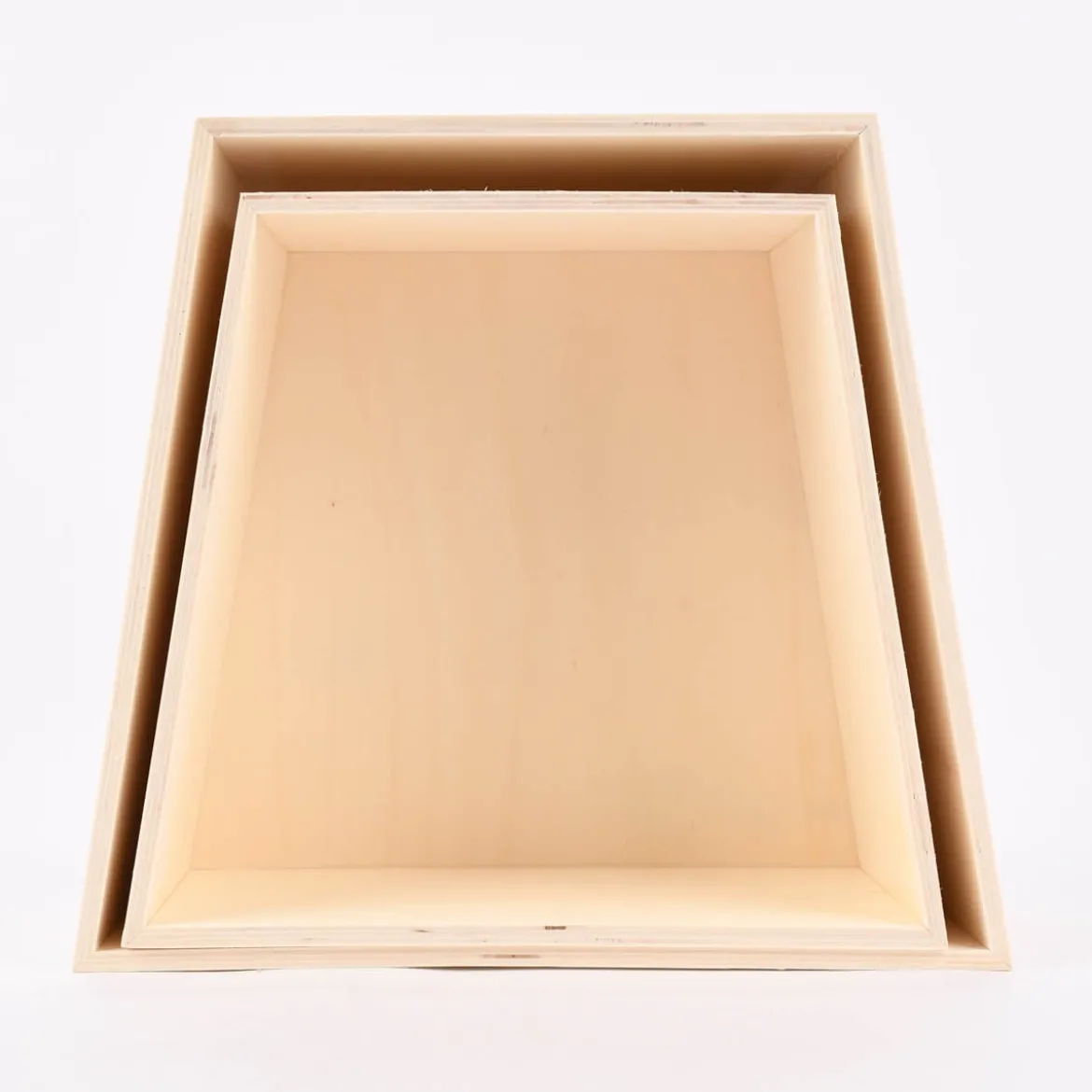 Creativ Company Aufbewahrungsboxen Trapez 2er Set natur verschieden groß