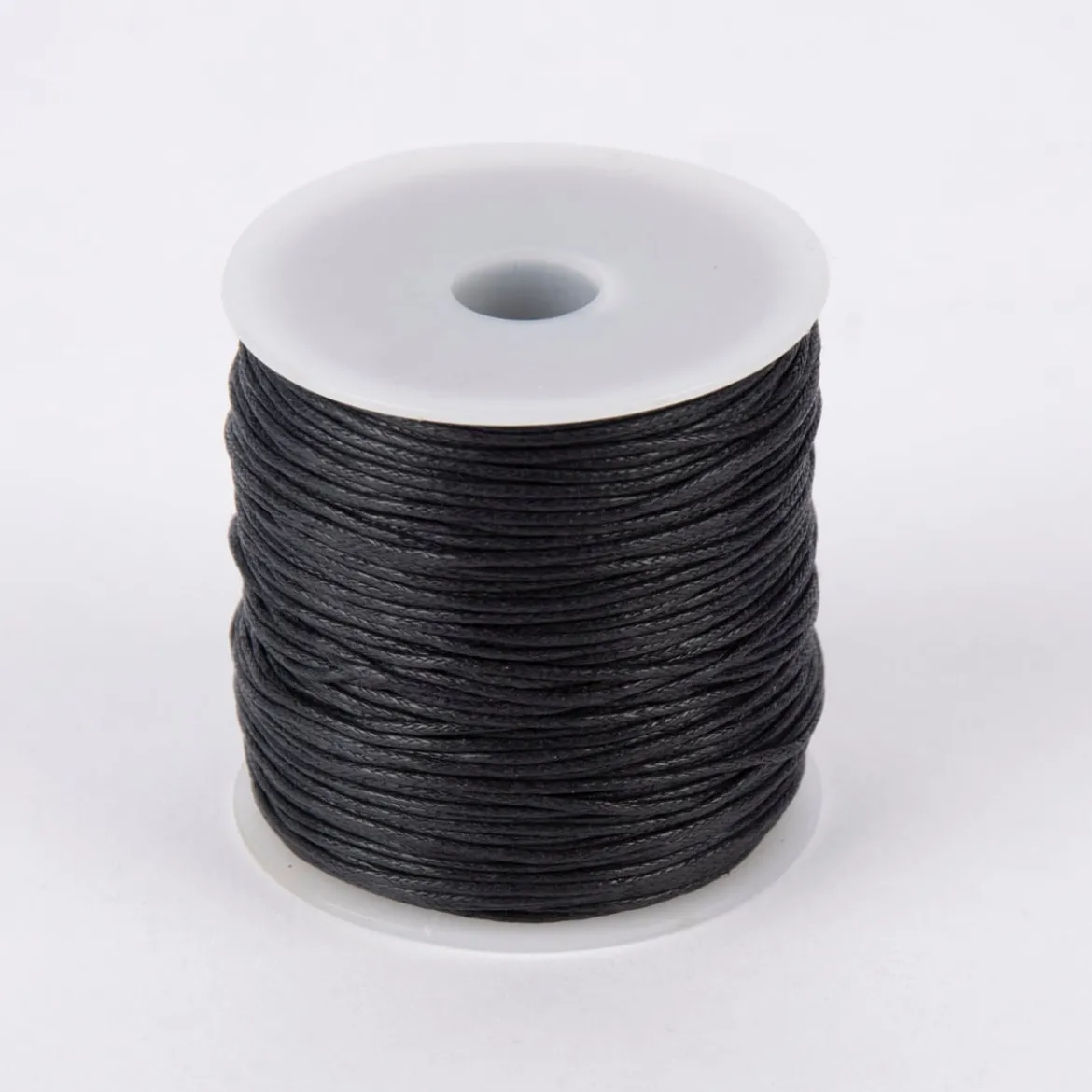 Creativ Company Baumwollband gewachst 1mm schwarz 100m