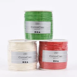 Creativ Company Baumwollband gewachst 1mm naturweiß 40m