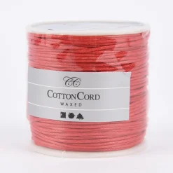 Creativ Company Baumwollband gewachst 1mm rot 40m