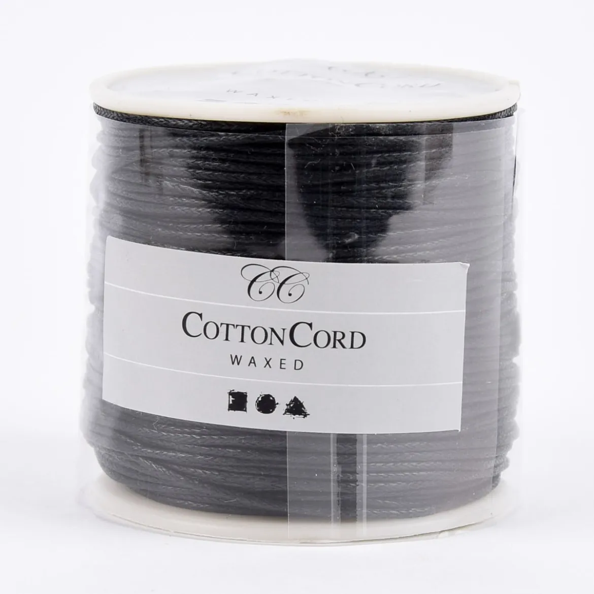 Creativ Company Baumwollband gewachst 1mm schwarz 40m