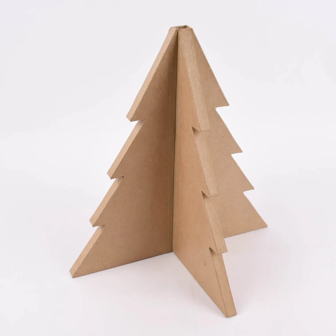 Creativ Company Dekoaufsteller Weihnachtsbaum groß Pappmache natur 63cm