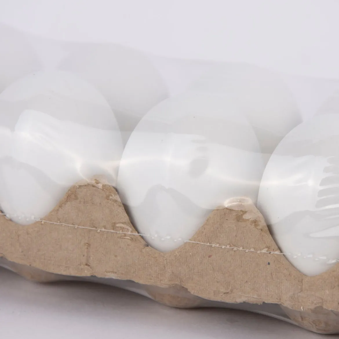 Creativ Company Dekoeier 12er Set Kunststoff weiß 3,5cm