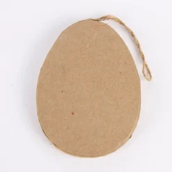 Creativ Company Dekohänger Ei 4 Stück Pappmaché blanko braun 10cm