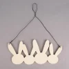 Creativ Company Dekohänger Hasenfamilie Holz natur 25x11cm