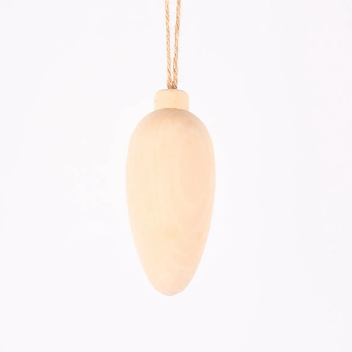 Creativ Company Dekohänger Zapfen aus Holz mit Schnur natur 4,5x9cm