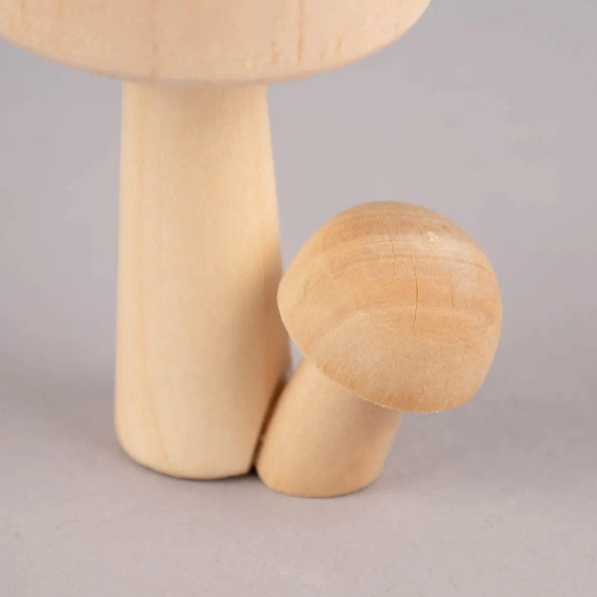 Creativ Company Deko Pilze klein aus Holz naturbelassen 6x8,5cm