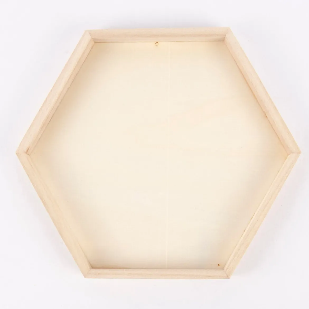 Creativ Company Deko Tabletts sechseckig 3er Set verschieden groß 31x31cm