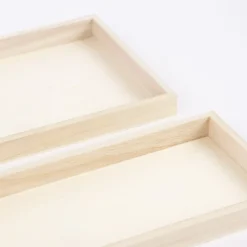 Creativ Company Deko Tabletts rechteckig 3er Set verschieden groß 15x40cm