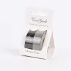 Creativ Company Design Tape 2 Rollen einfarbig schwarz und silberfarbig glitzernd 15mm Breite