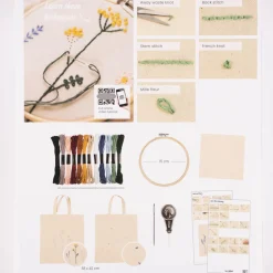 Creativ Company DIY Bastelset Stickerei für Anfänger