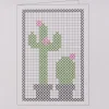 Creativ Company Doppelkarte zum Besticken 2fach sortiert 6 Stück 10,5x15cm mit Umschlag