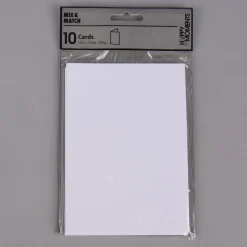 Creativ Company Doppelkarte blanko mit leichter Struktur 10er Pack weiß 10,5x15cm