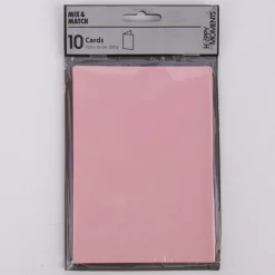 Creativ Company Doppelkarte blanko mit leichter Struktur 10er Pack rosa 10,5x15cm