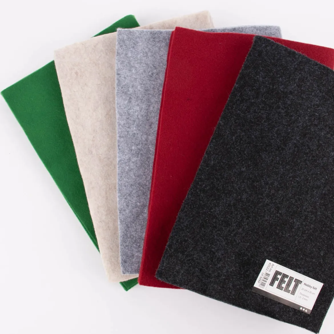 Creativ Company Filzplatten Bastelfilz 21x30cm 10 Platten verschiedene Farben