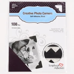 Creativ Company Fotoecken selbstklebend schwarz