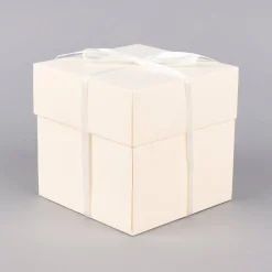 Creativ Company Geschenkbox Explosionsbox weiß 12x12x12cm