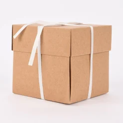 Creativ Company Geschenkbox Explosionsbox natur 12x12x12cm