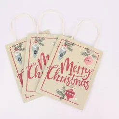 Creativ Company Geschenktüten 3 Stück Merry Christmas Papier 18x23x9cm