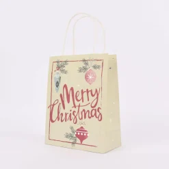 Creativ Company Geschenktüten 3 Stück Merry Christmas Papier 18x23x9cm