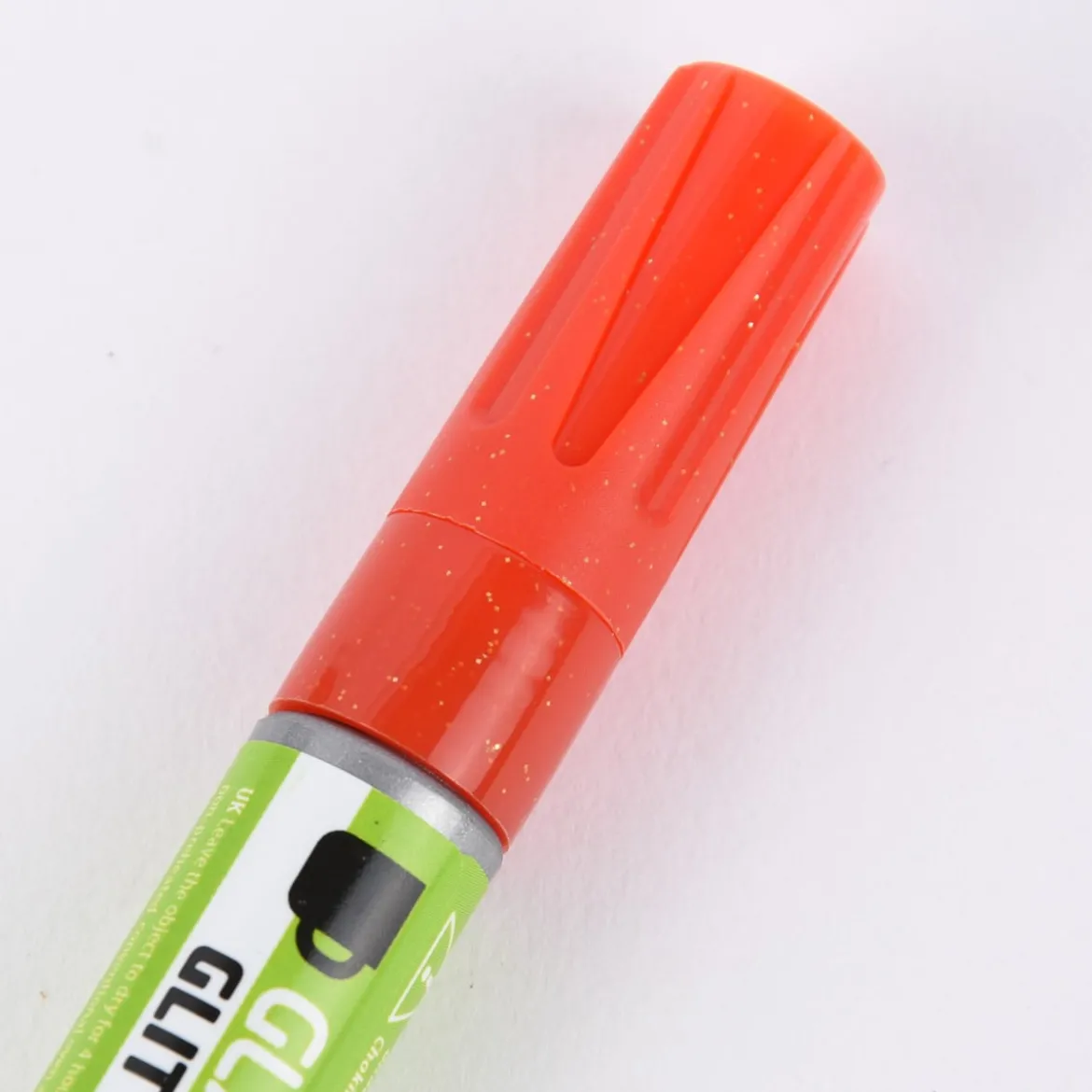 Creativ Company Glas- und Porzellanmalstift Strichstärke 2-4mm rot Glitter halbdeckend