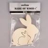 Creativ Company Hase 2in1 Holz natur 11x11,5x1cm
