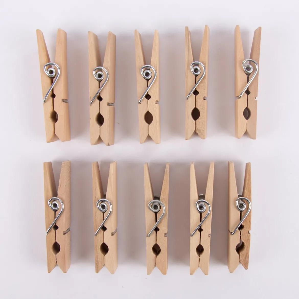 Creativ Company Holzklammer 10 Stück mittel Holz 7,2x2cm