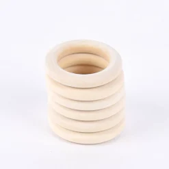 Creativ Company Holzring Gardinenring 6 Stück 5,5cm