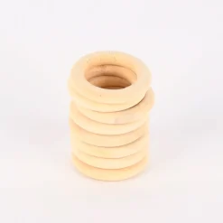 Creativ Company Holzring Gardinenring 8 Stück 3,5cm