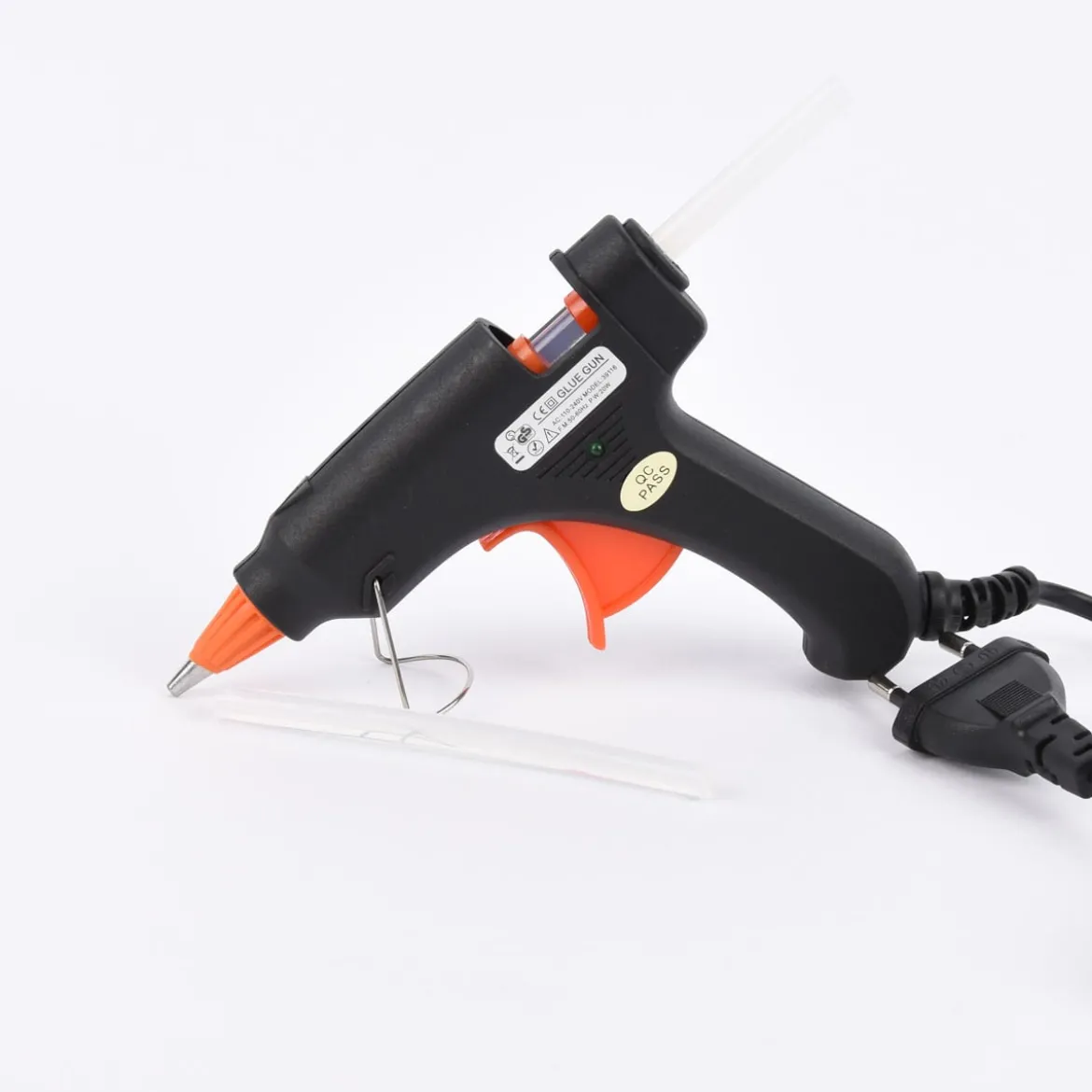 Creativ Company Kleine Klebepistole Niedrigtemperatur mit 2 Klebesticks 13cm