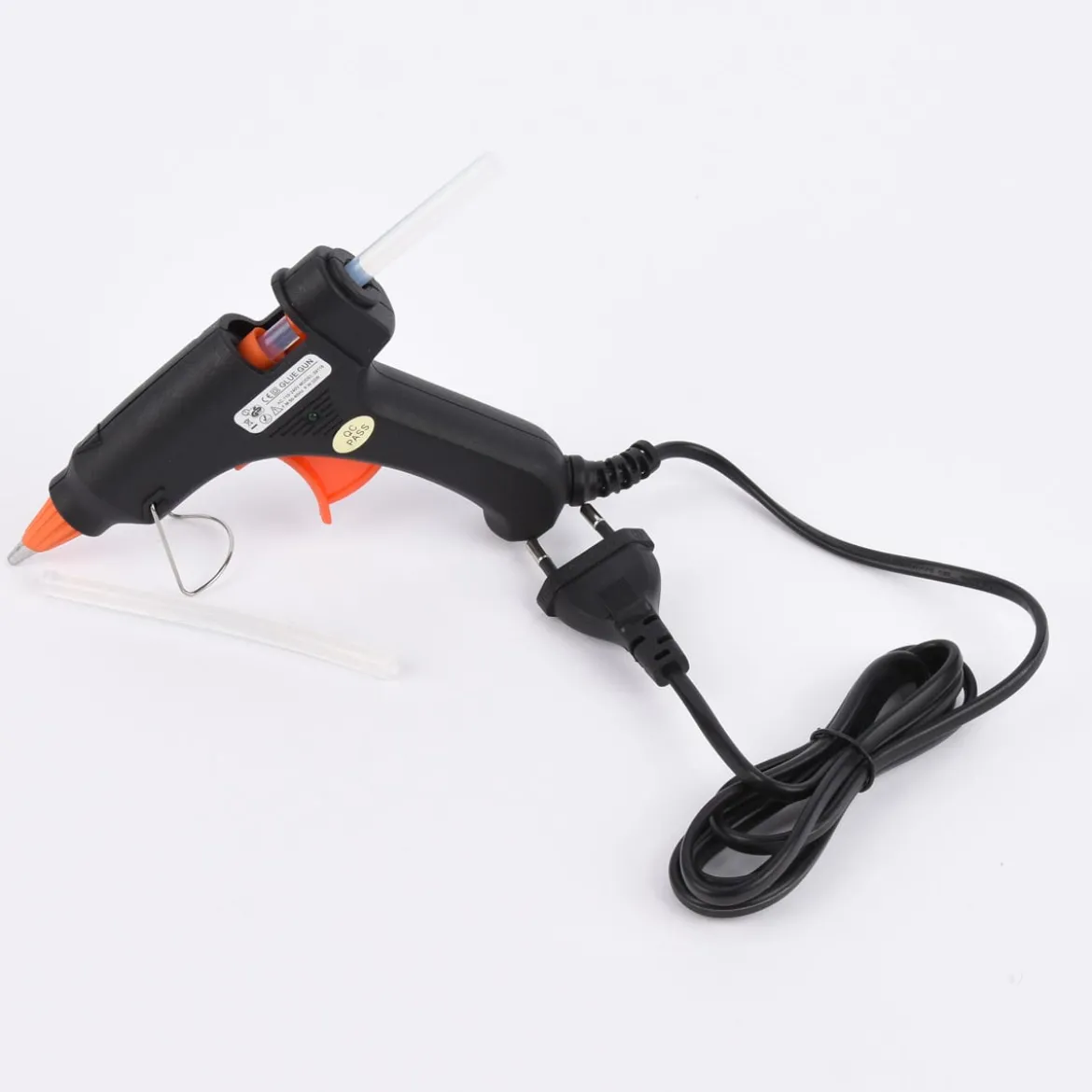 Creativ Company Kleine Klebepistole Niedrigtemperatur mit 2 Klebesticks 13cm