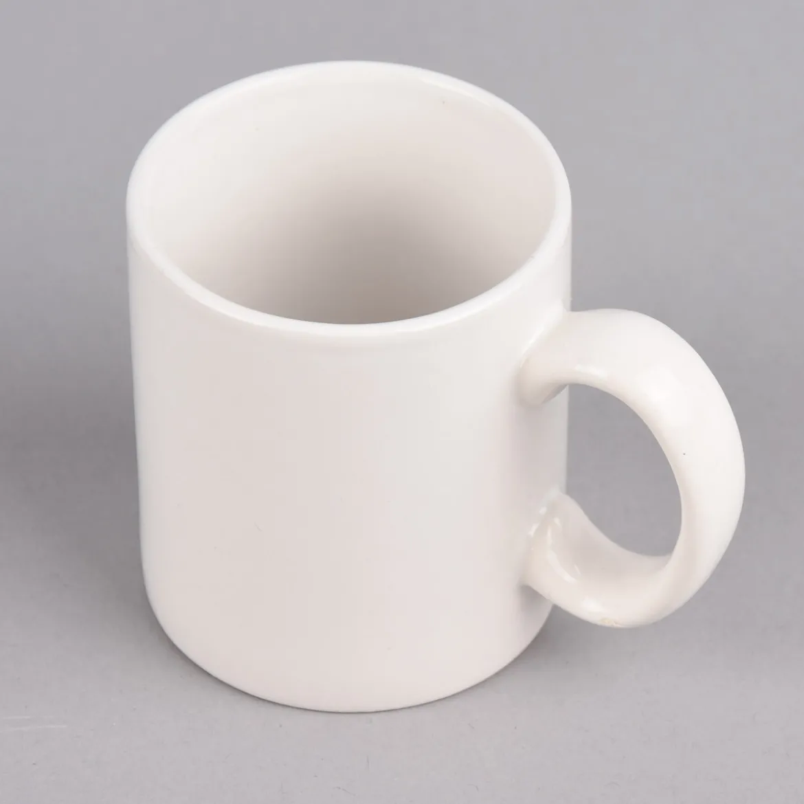 Creativ Company Kleine Tasse Porzellan blanko weiß 6x7cm