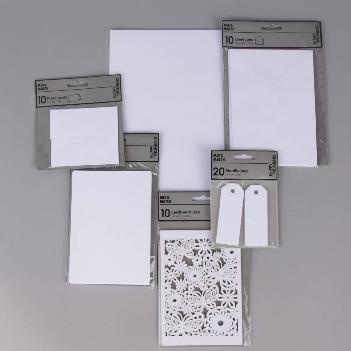 Creativ Company Kuvert einfarbig weiß 10 Stück 11,5x16cm