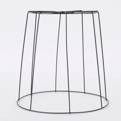 Creativ Company Lampenschirm-Gestell Metall schwarz 20x20cm