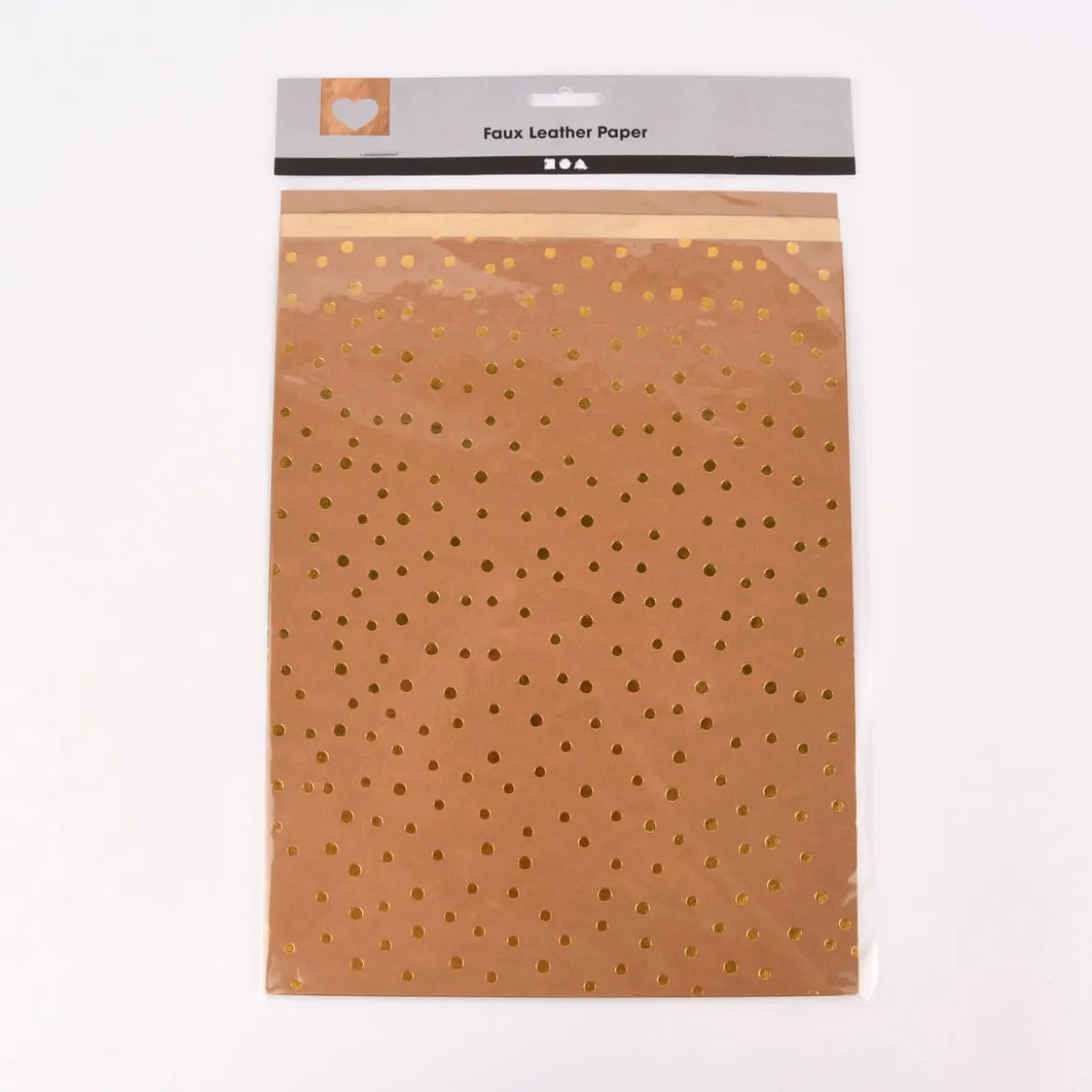 Creativ Company Lederpapier 3 Blatt verschiedene Designs Stärke 0,55mm braun gold 21x27,5cm