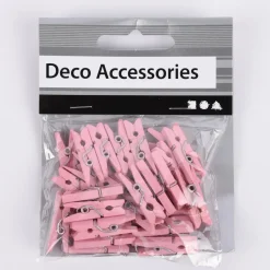 Creativ Company Mini-Holzklammern 36 Stück rosa 2,5x0,3cm