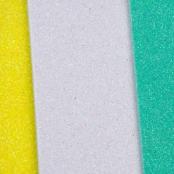 Creativ Company Moosgummi-Bögen Glitzer 5 verschiedene Farben pastell selbstklebend A5 15x21cm
