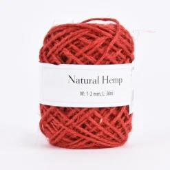 Creativ Company Naturhanf Kordel rot 30m