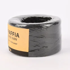 Creativ Company Papiergarn Raffiabast schwarz 7mm 100m