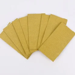 Creativ Company Papiertüte 8er Pack einfarbig goldfarbig glitzernd 9x17x6cm