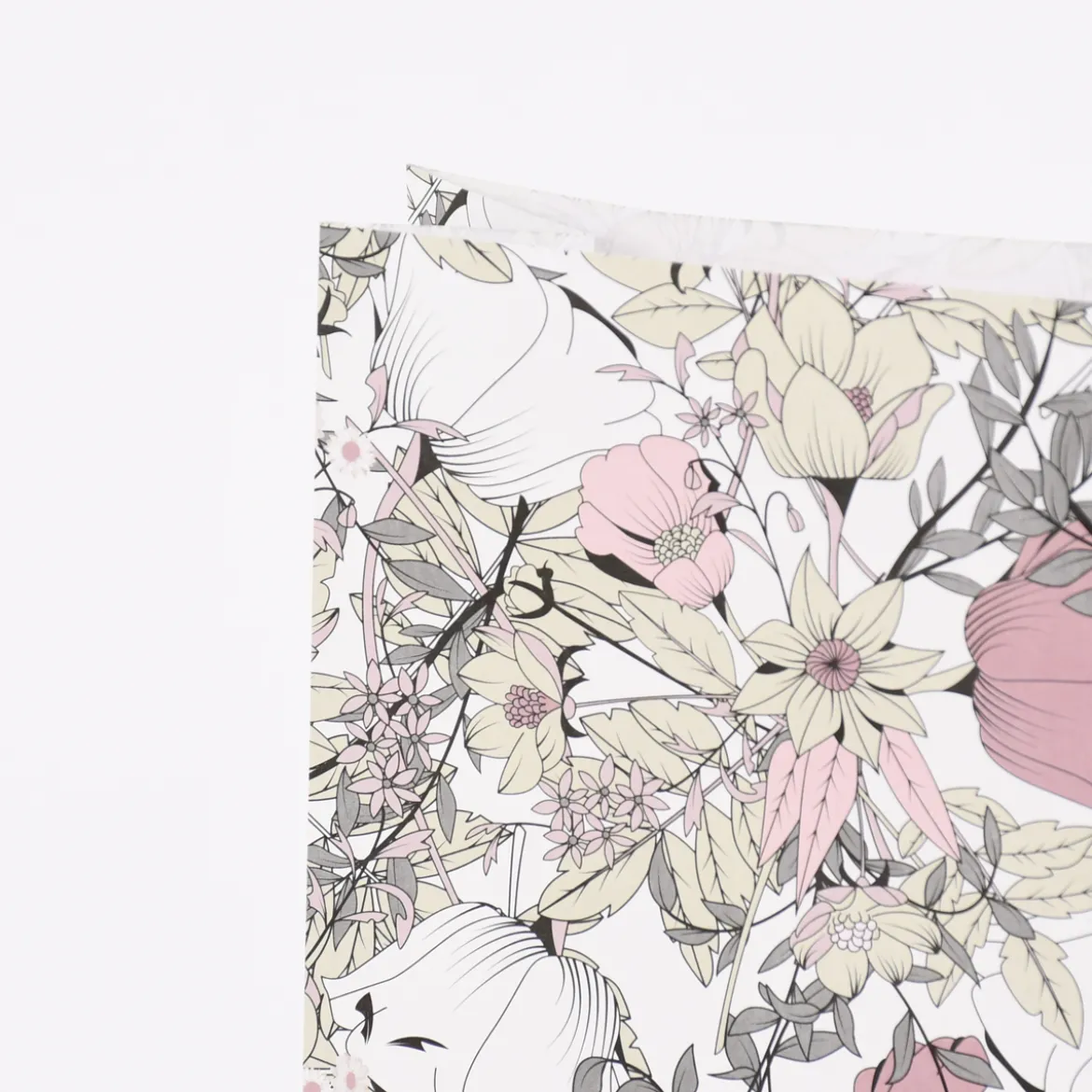 Creativ Company Papiertüte 8er Pack Blumen weiß beige rosa schwarz 12x21x6,3cm