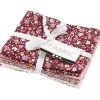 Creativ Company Patchwork-Stoff-Set Stoffabschnitt verschiedene Muster rosa rot 45x55cm