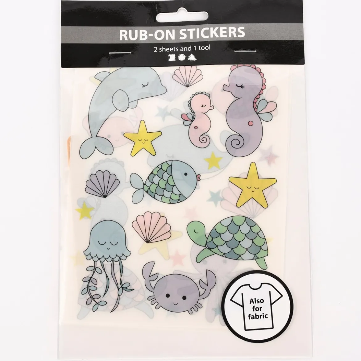 Creativ Company Rub On Sticker Transfer Sticker Unter Wasser bunt